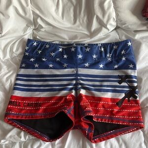 NWOT The Barbell Cartel Patriotic Shorts